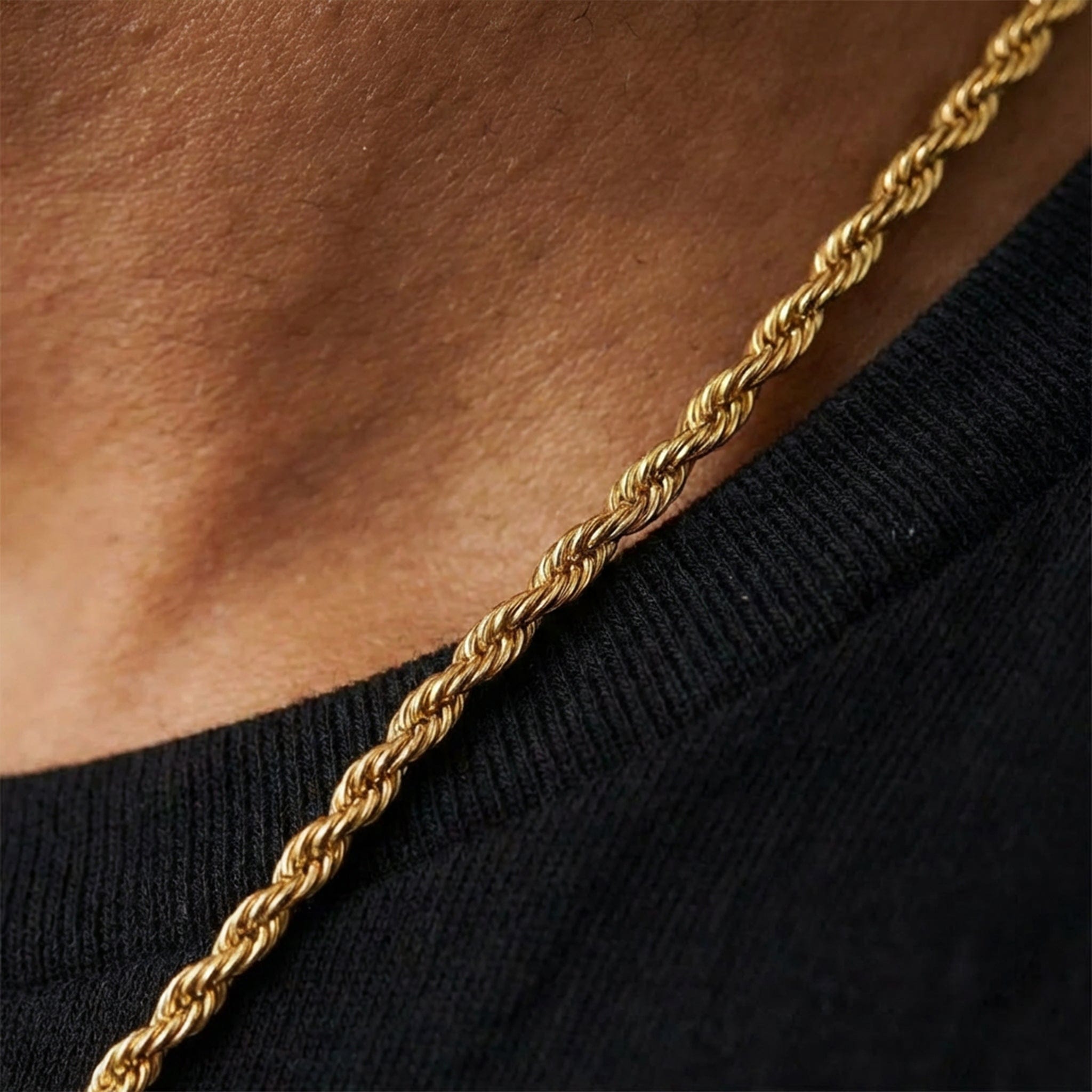 Gold Stainless Rope Chain 3MM