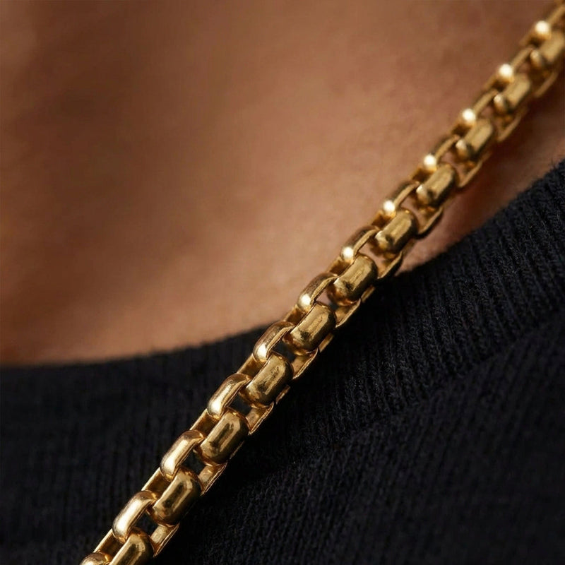 Box Chain 3MM - Gold – FlowX Jewelry