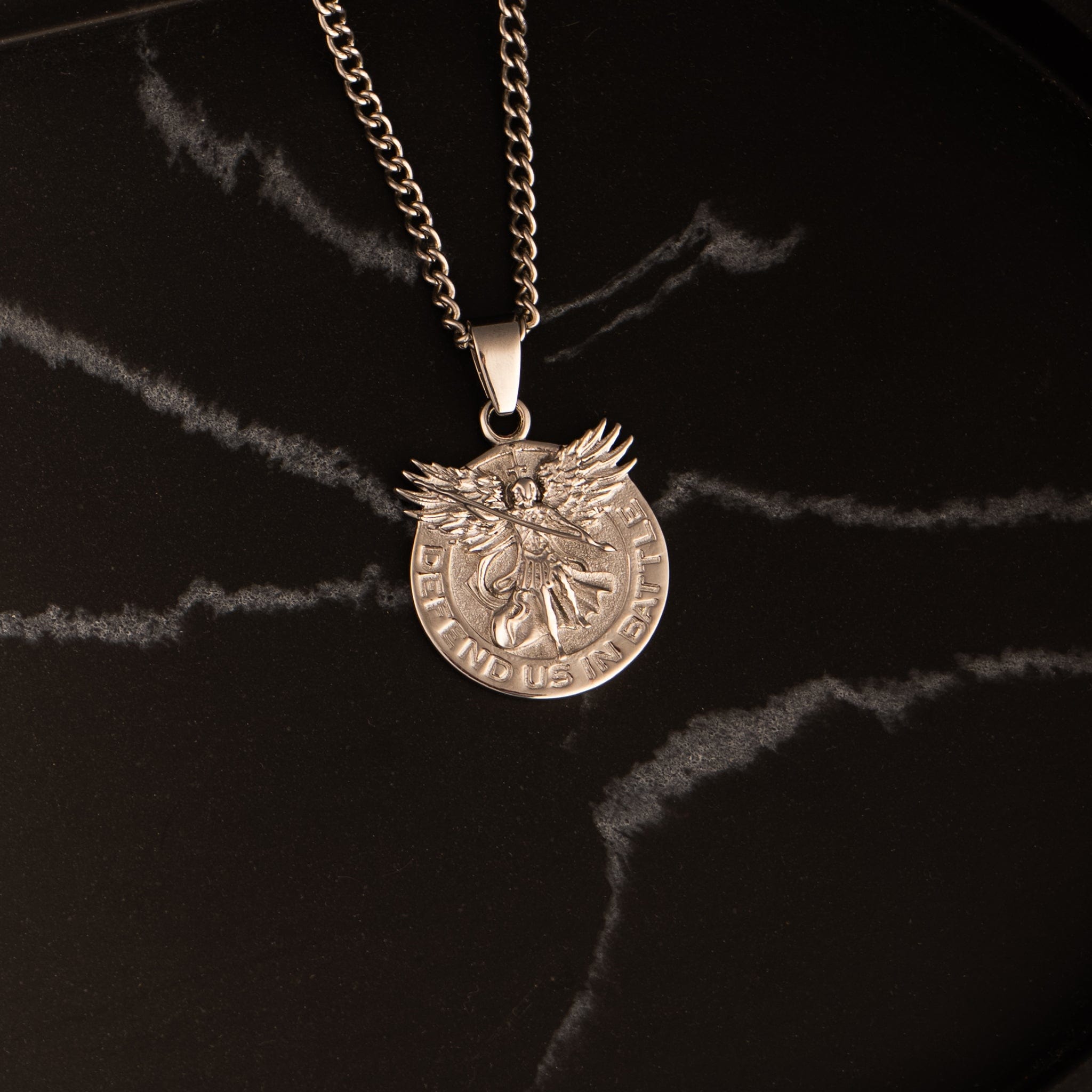 Saint Michael Pendant - Silver