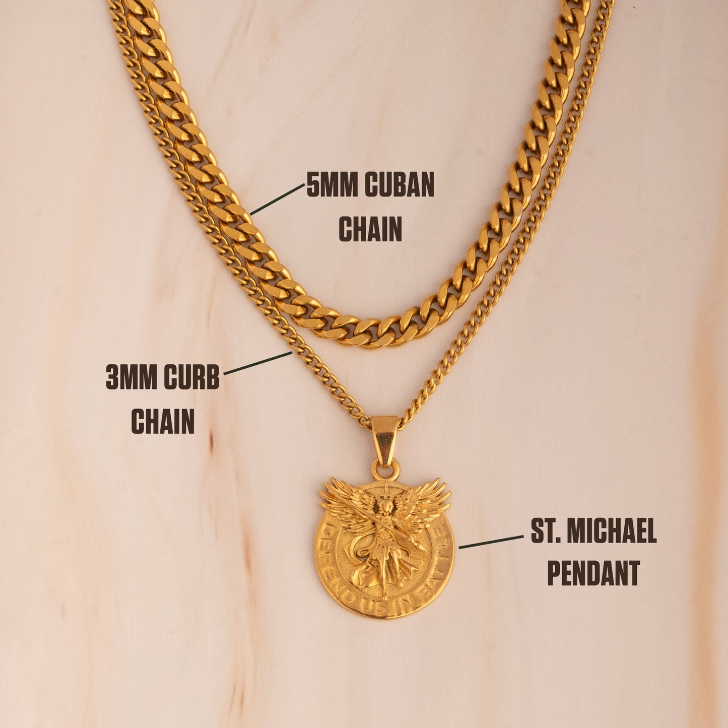 Saint Michael Set - Gold