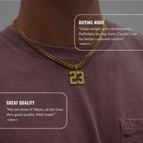 Gold Number Pendant Reviews