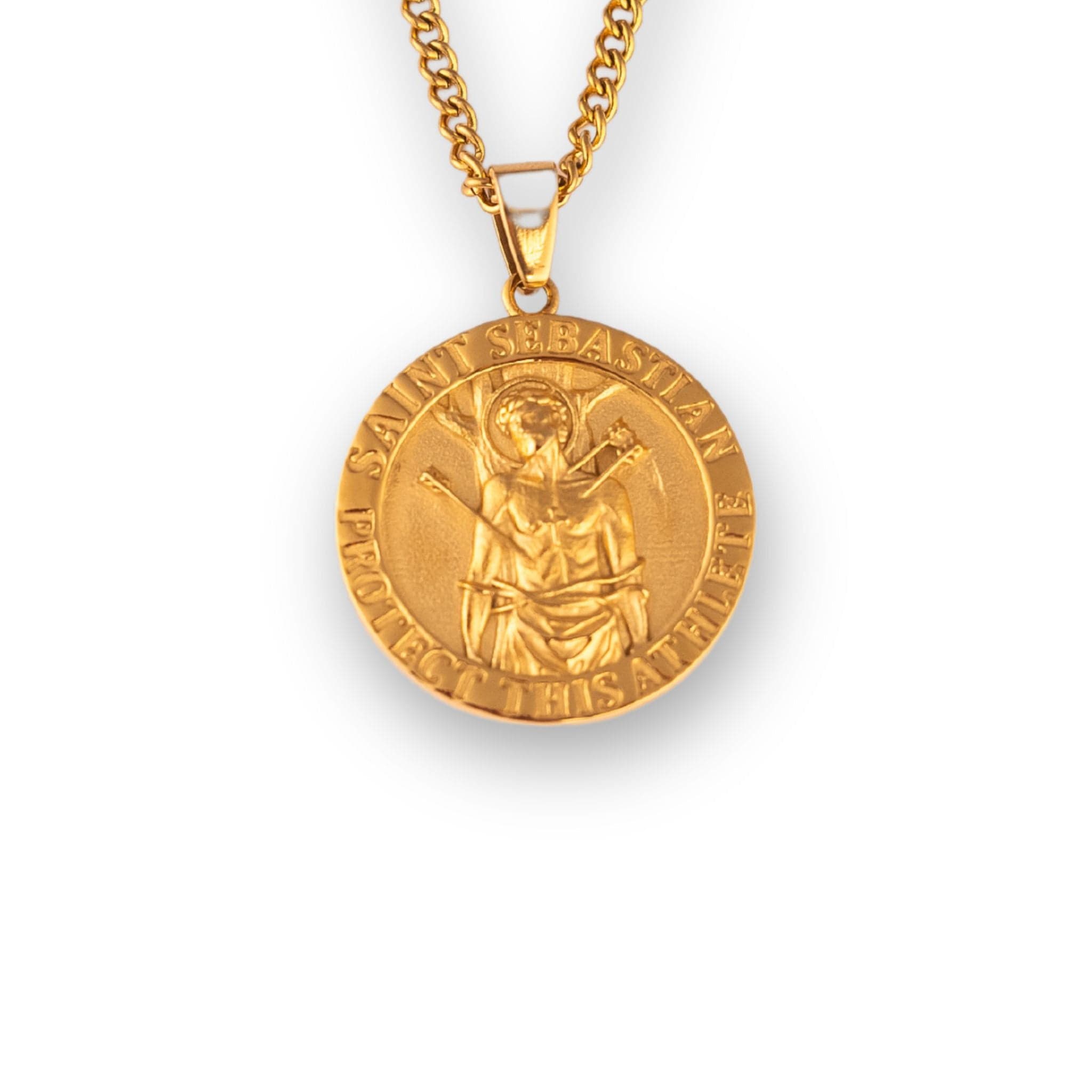 Saint Sebastian Pendant - Gold