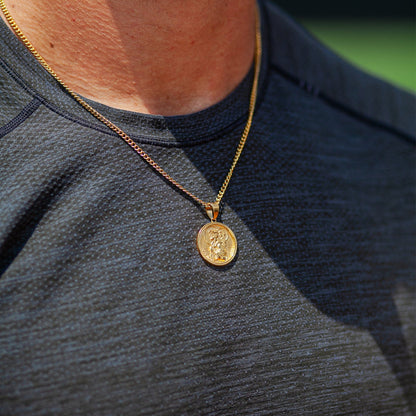 Saint Christopher Necklace Gold