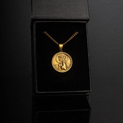Saint Christopher Necklace - Gold