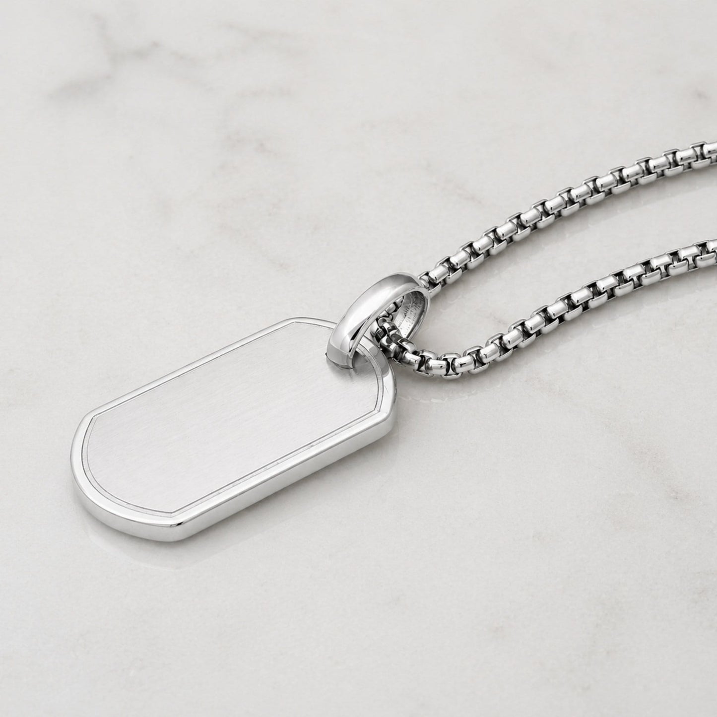 Tag Pendant - Silver