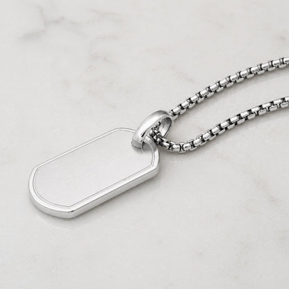 Tag Pendant - Silver