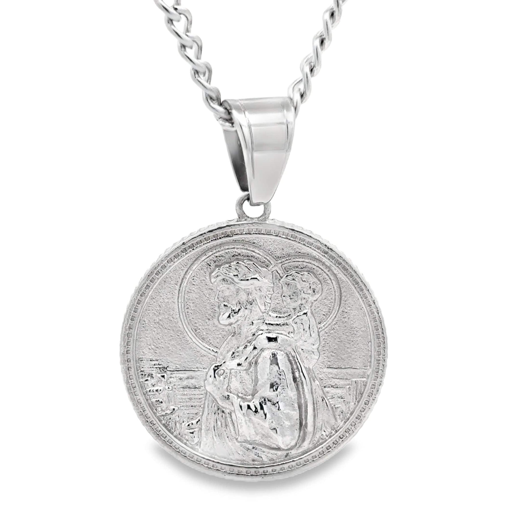 Saint Christopher Necklace - Silver