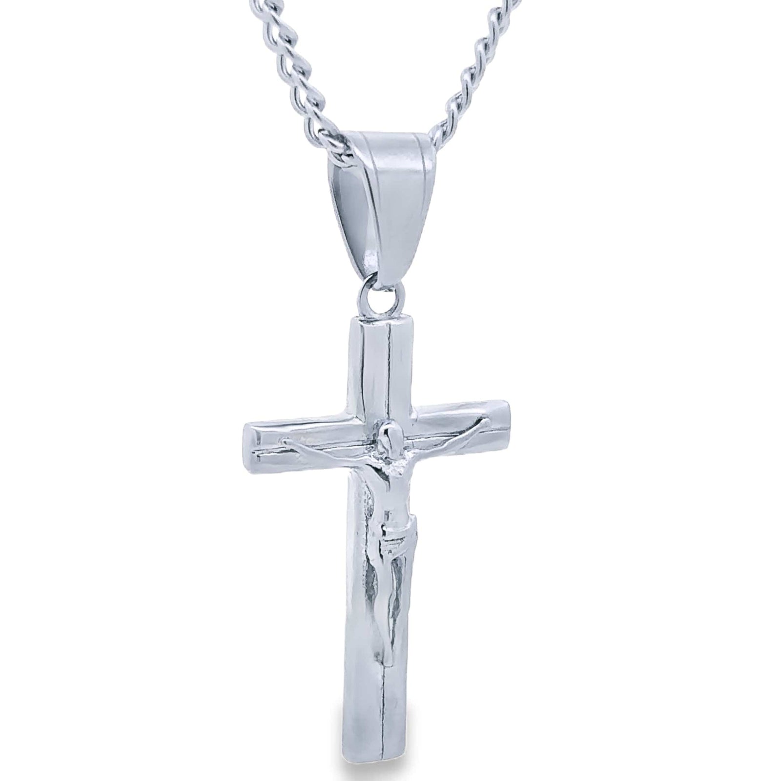 Crucifix Necklace - Silver