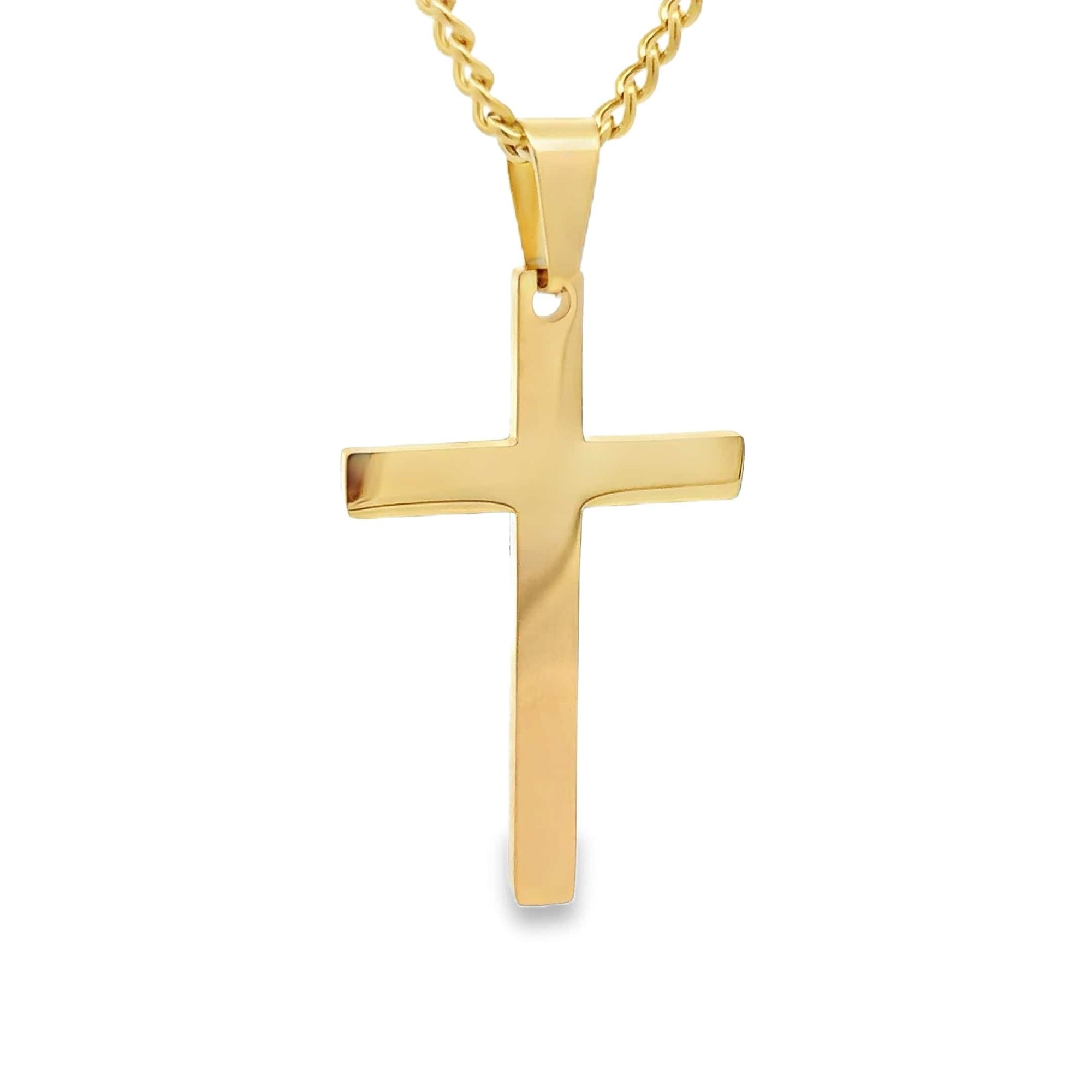 Large Cross Pendant Gold