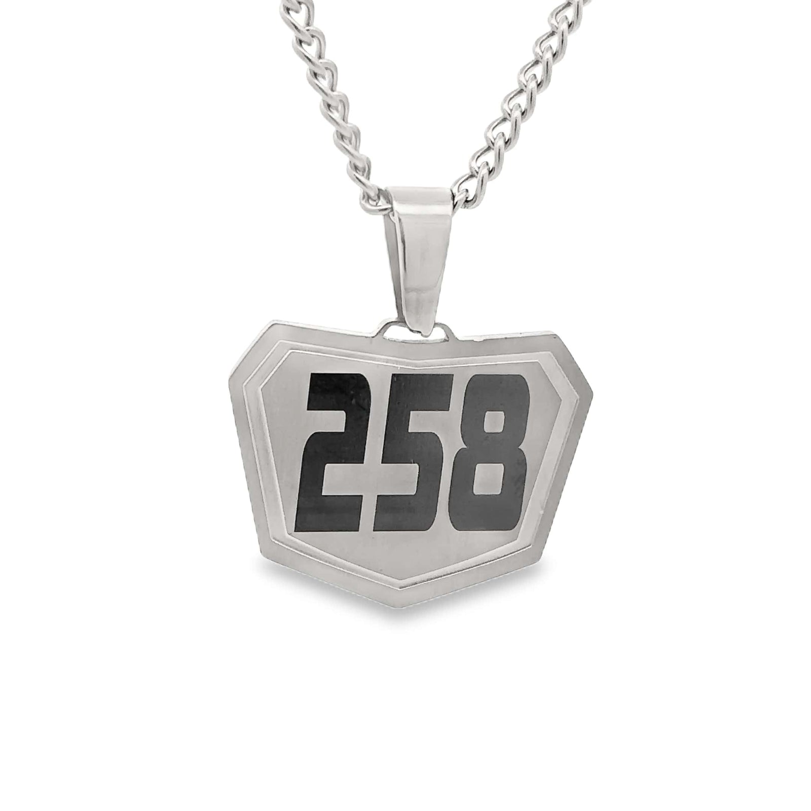 Motocross Pendant - Silver