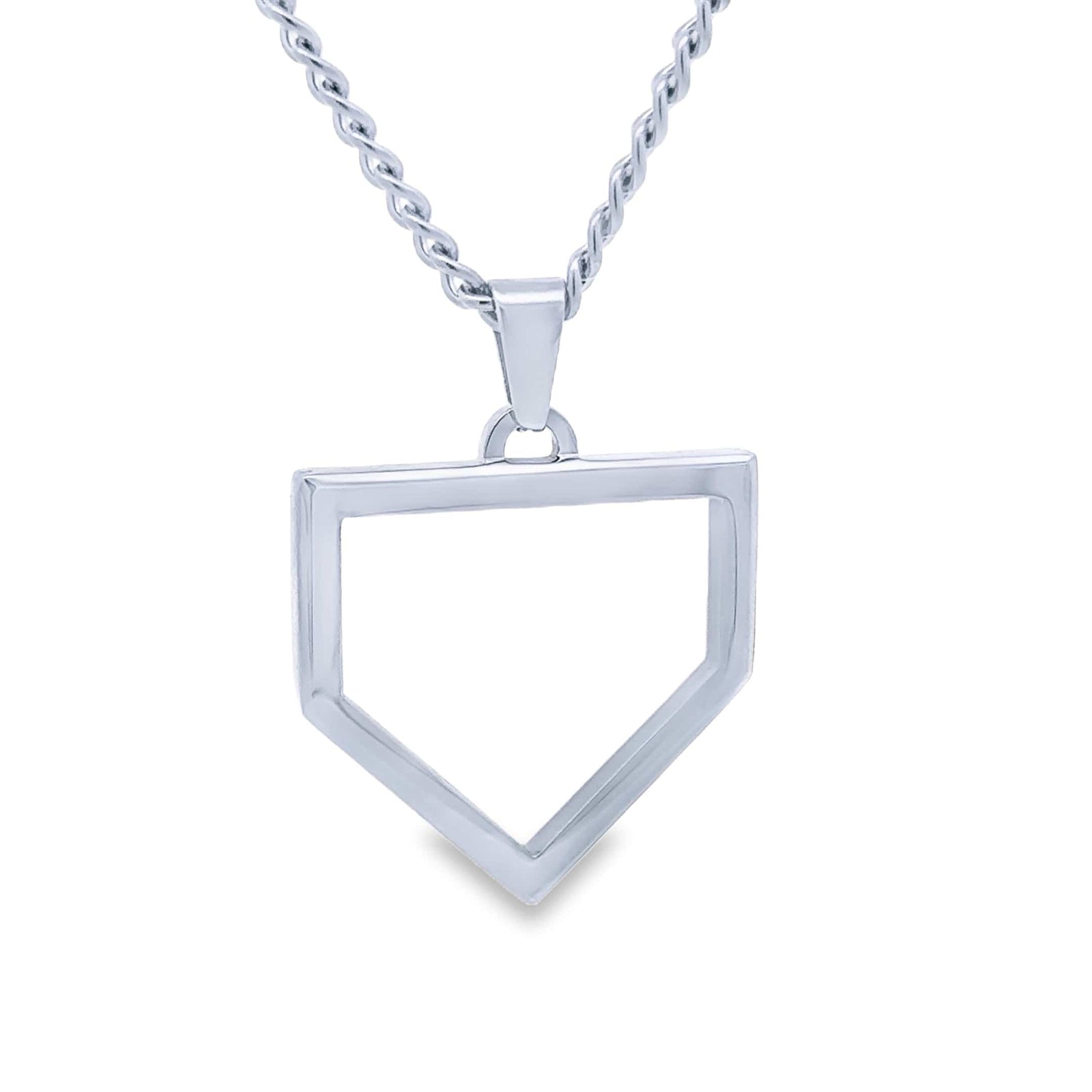 Stainless Steel Home Plate Pendant