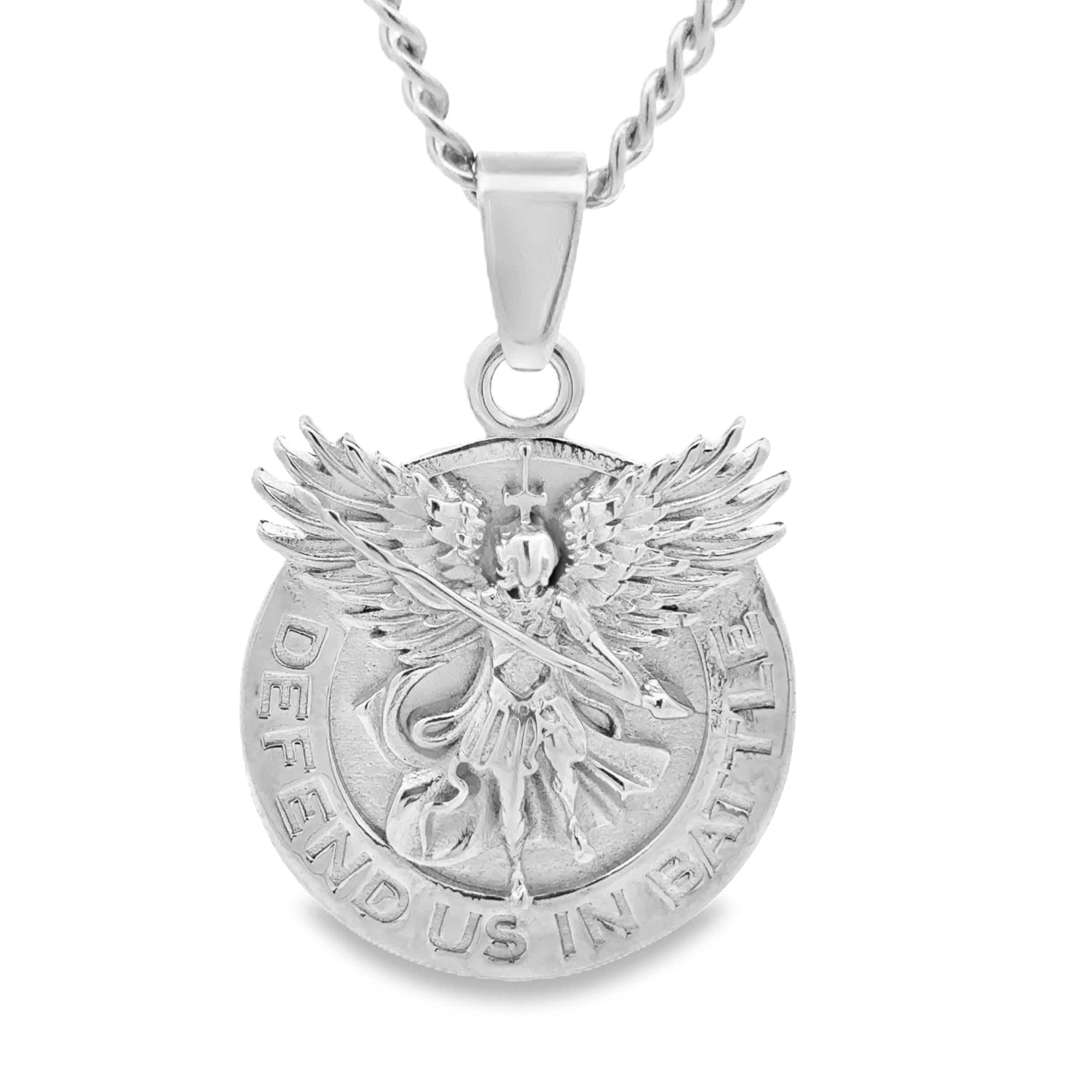 Saint Michael Pendant - Silver