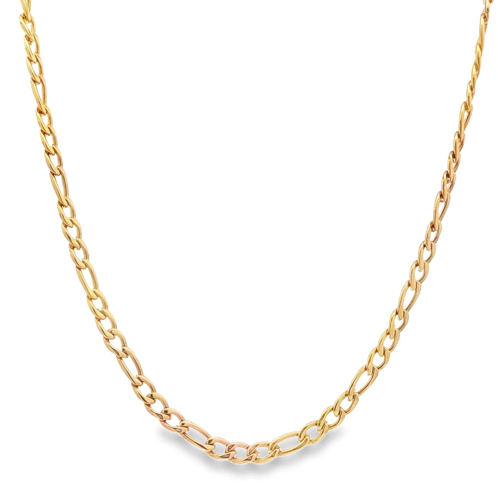 Figaro Chain 3MM Gold Stainless