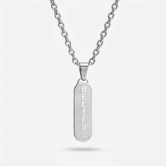 Believe - Motivational Pendant Necklace