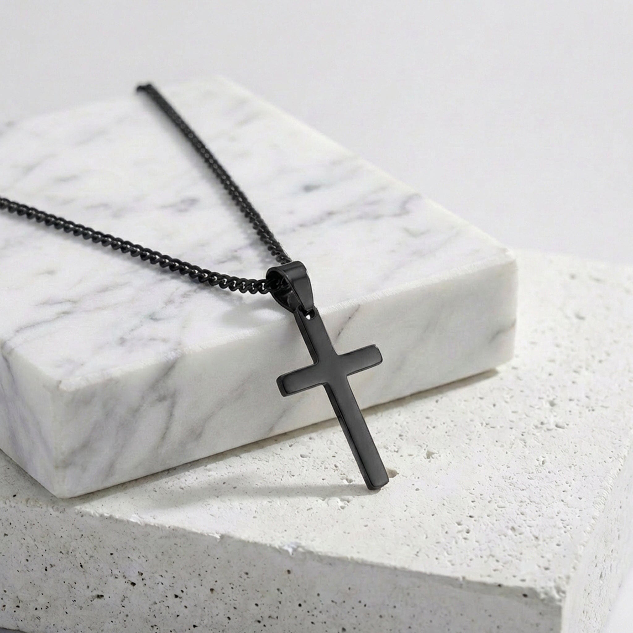 Black Cross Necklace