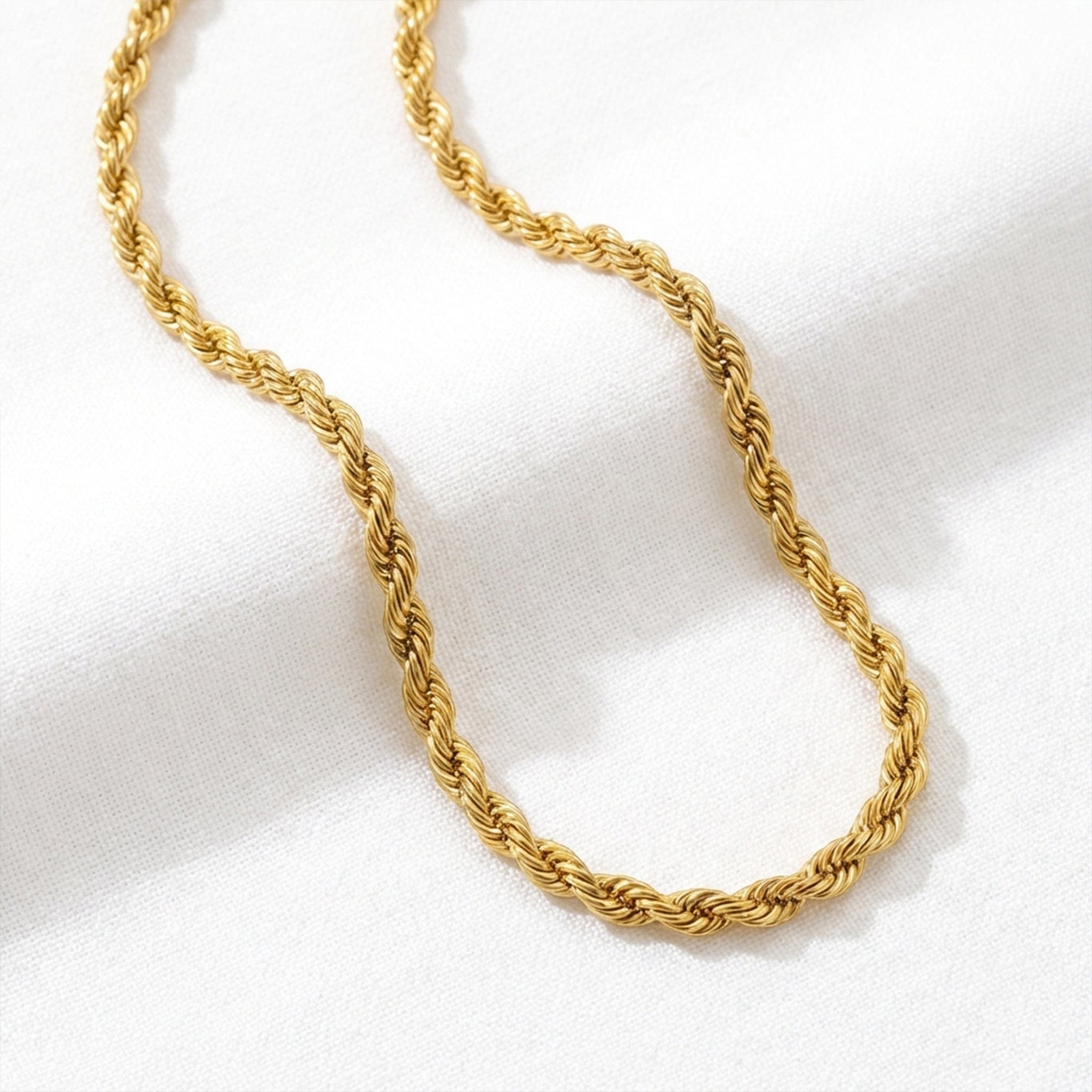 Gold Stainless Rope Chain 3MM