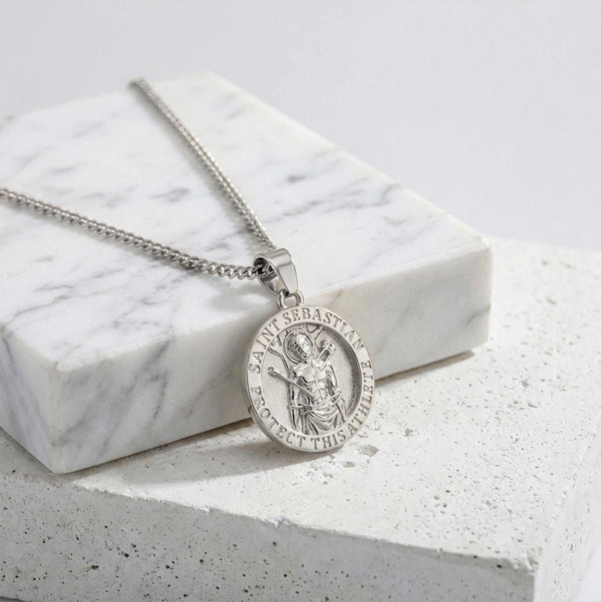 Saint Sebastian Pendant - Silver