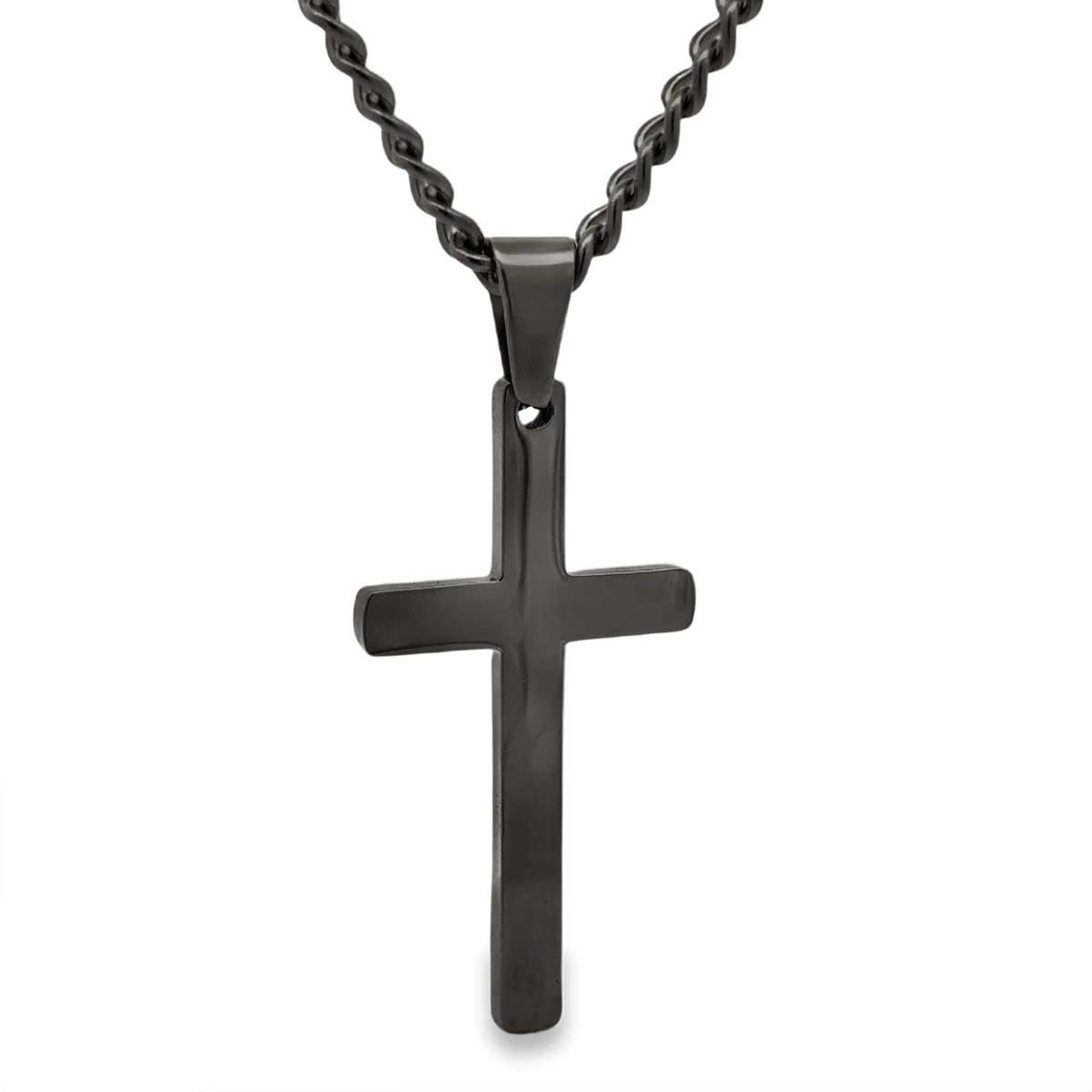 Black Cross Necklace