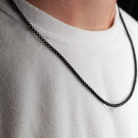 Box Chain 3MM Black Stainless