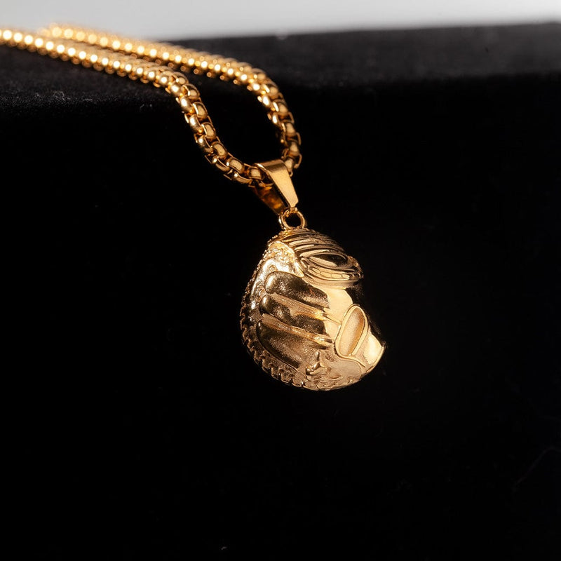 catchers mitt pendant necklace