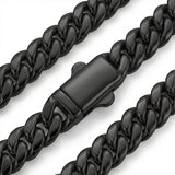 Number Pendant Necklace - Black