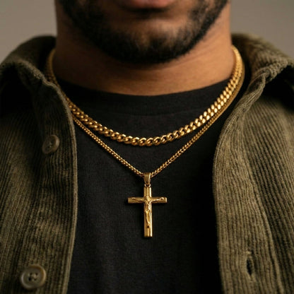 Crucifix Set - Gold