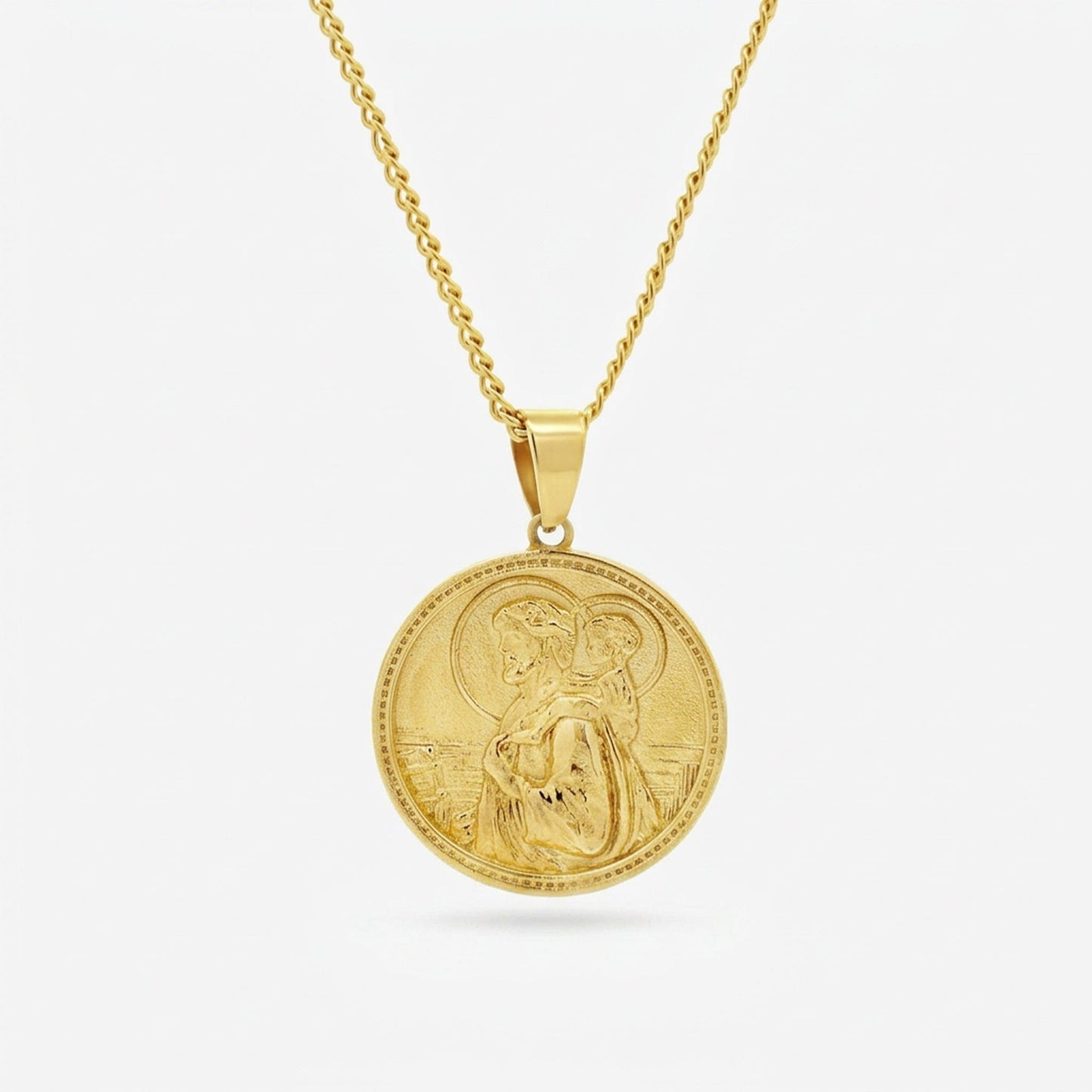 Saint Christopher Necklace - Gold