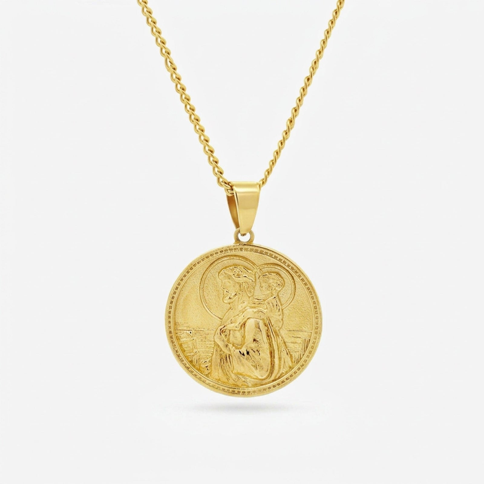 Saint Christopher Necklace - Gold