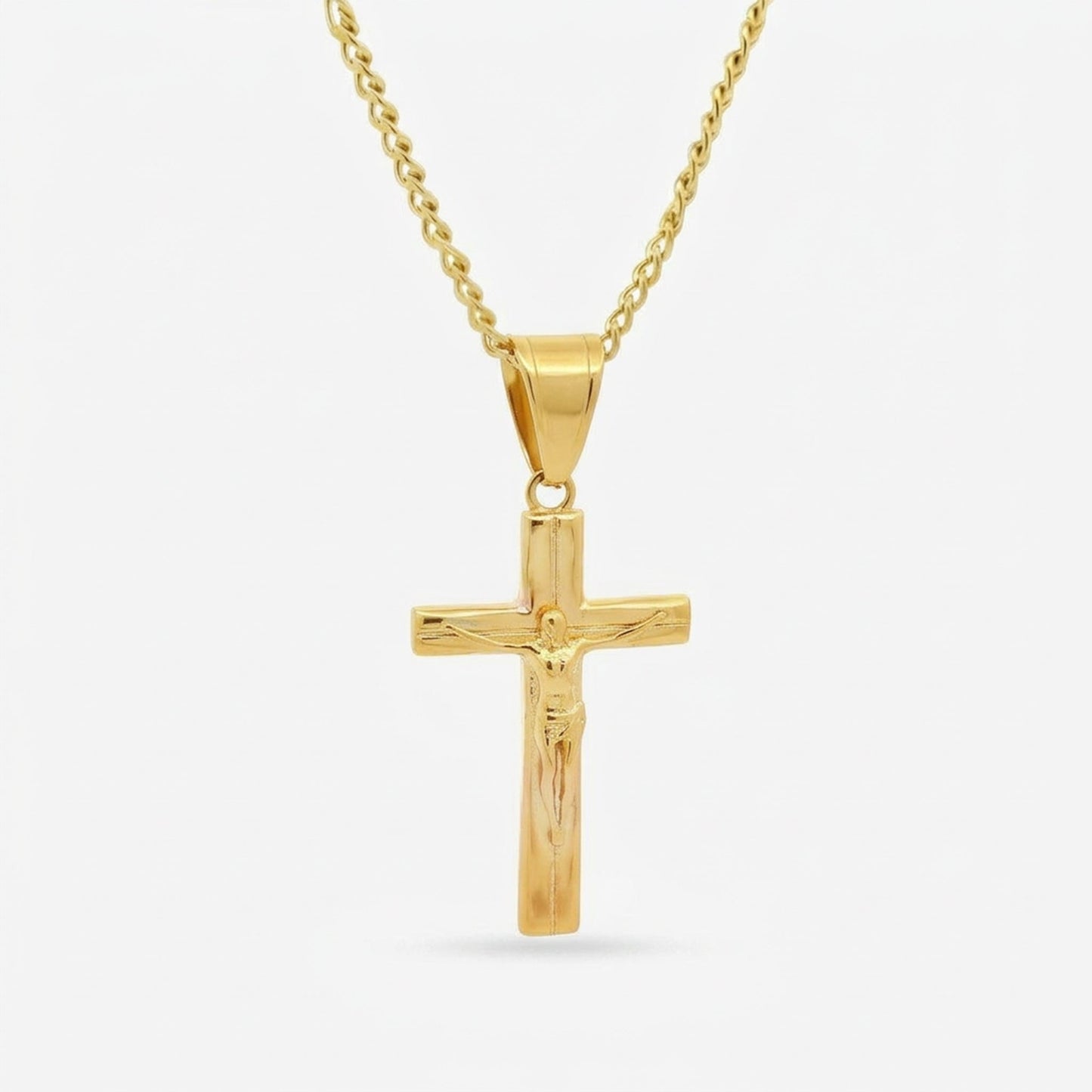 Crucifix Necklace - Gold