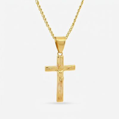 Crucifix Necklace - Gold
