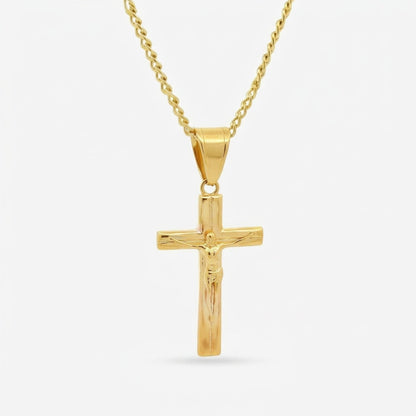 Crucifix Necklace - Gold