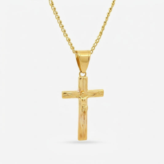 Crucifix Necklace - Gold