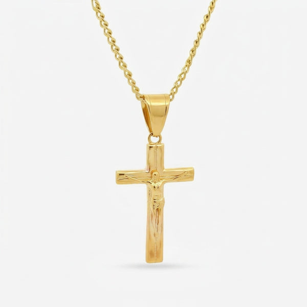 Crucifix Necklace - Gold