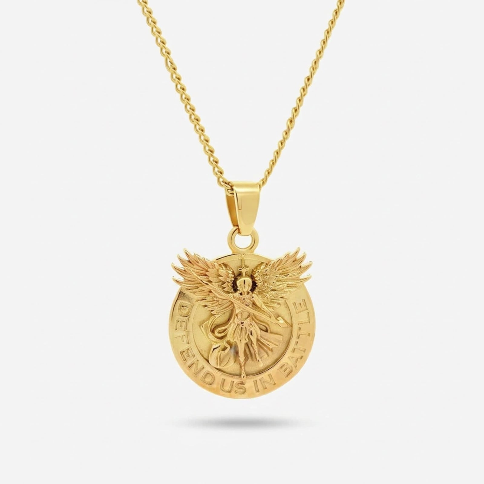 Saint Michael Pendant - Gold