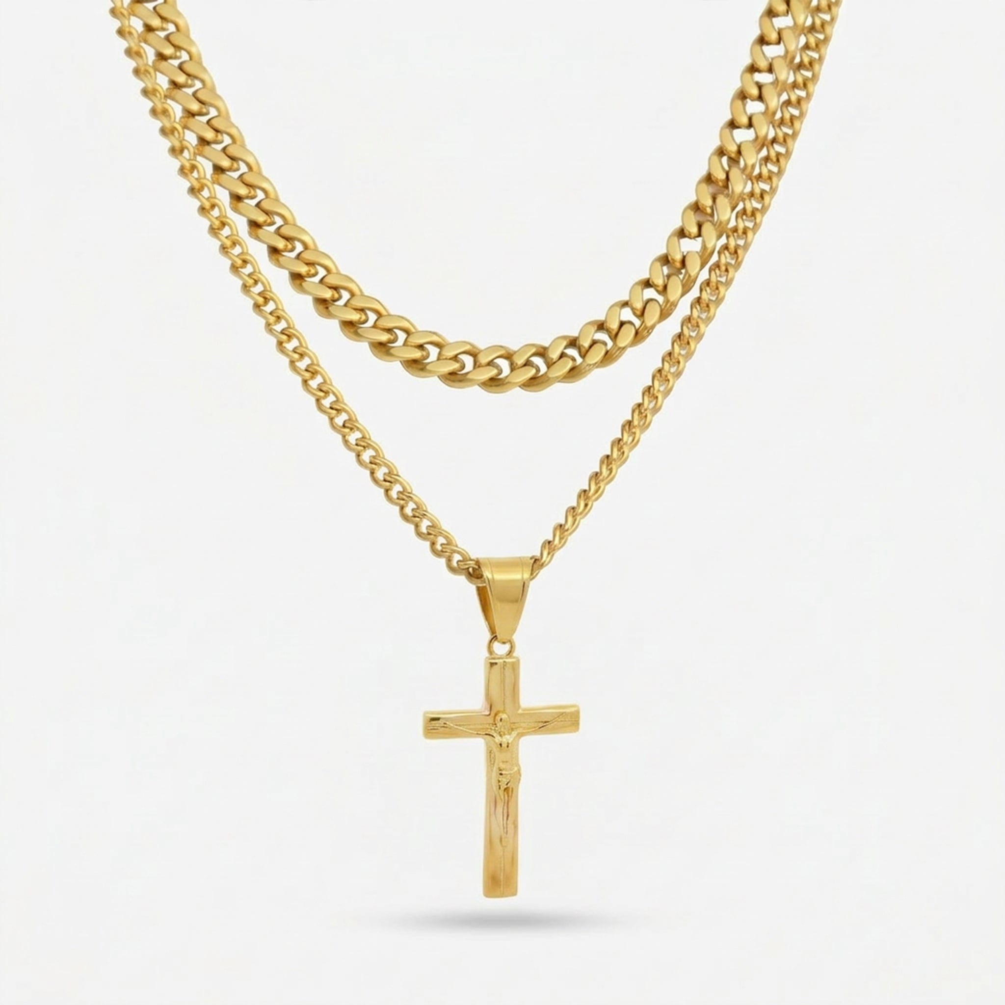 Crucifix Set - Gold