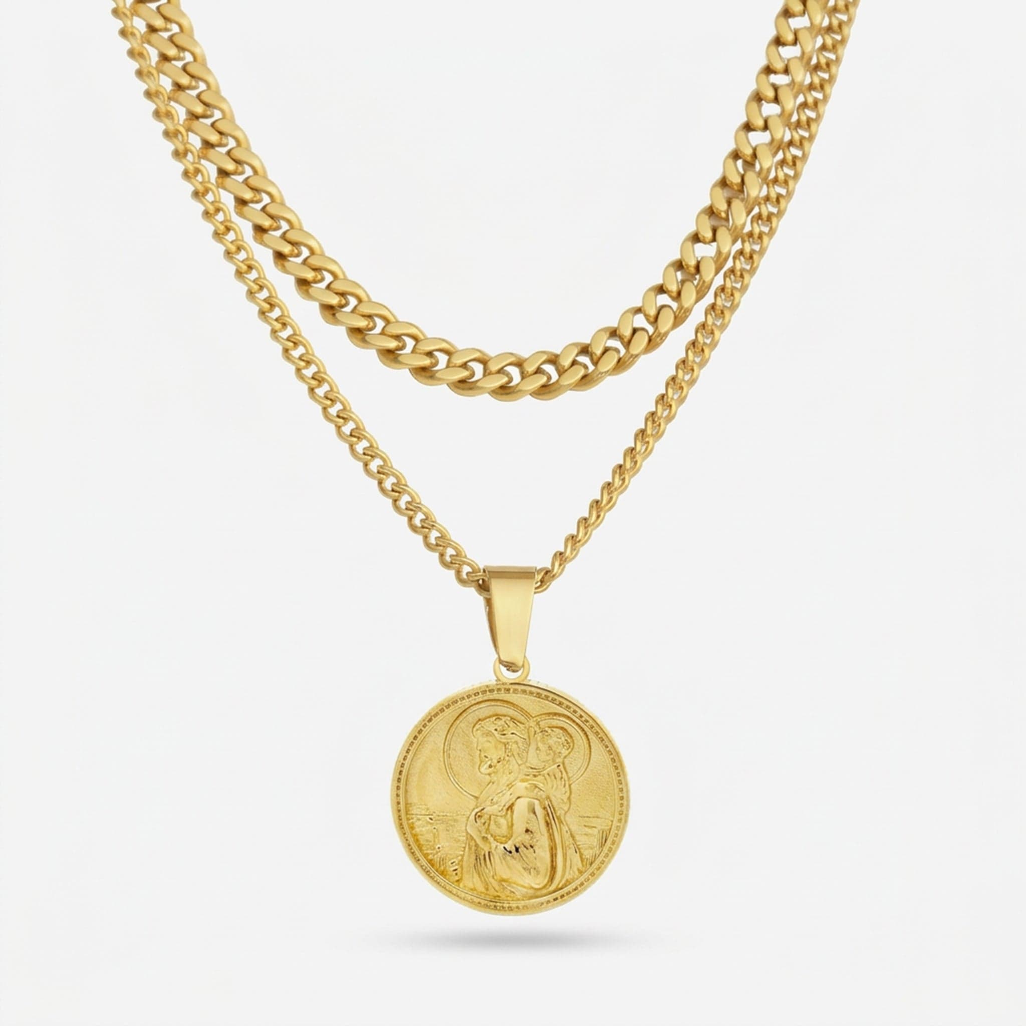 Saint Christopher Set - Gold
