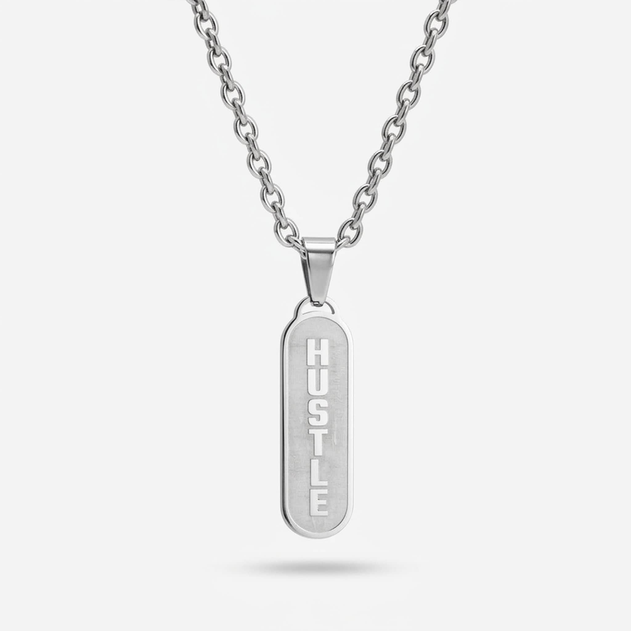Hustle - Motivational Pendant Necklace
