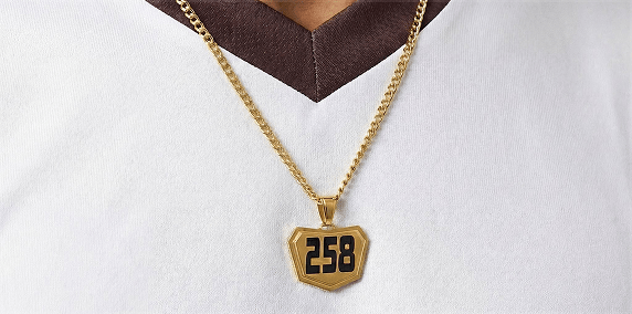 Motocross Pendant - Gold