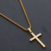 mens gold cross necklace