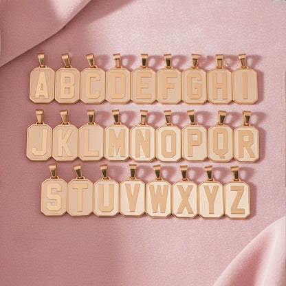 Gold Letter Pendant Necklace