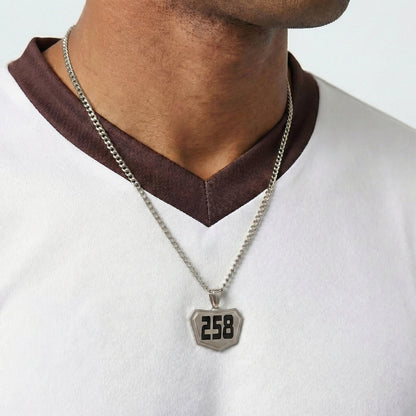 Motocross Pendant - Silver