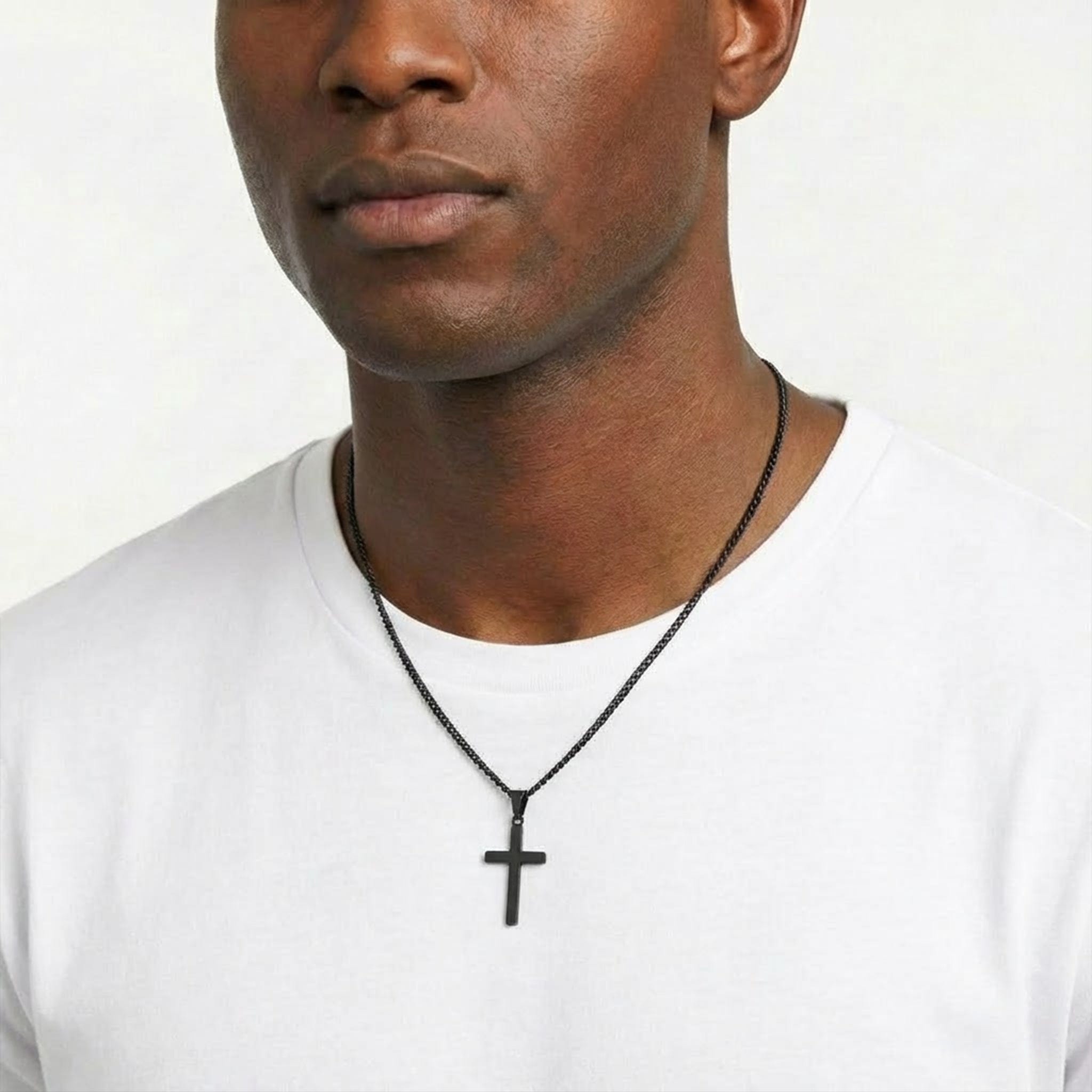 Black Cross Necklace - FlowX Jewelry