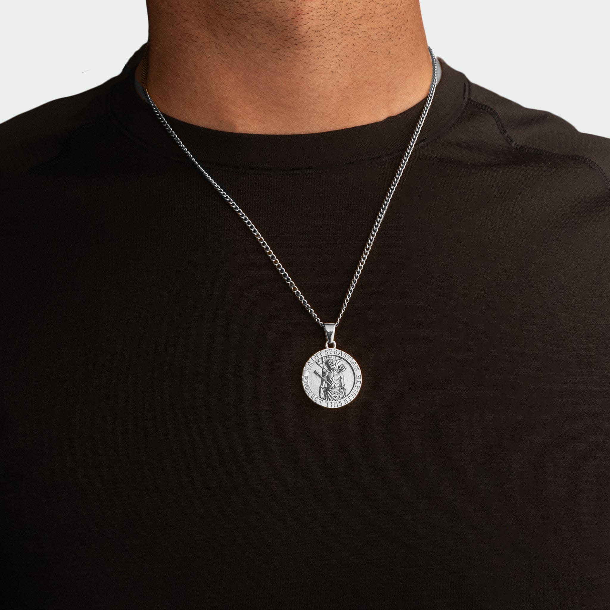 Saint Sebastian Pendant - Silver