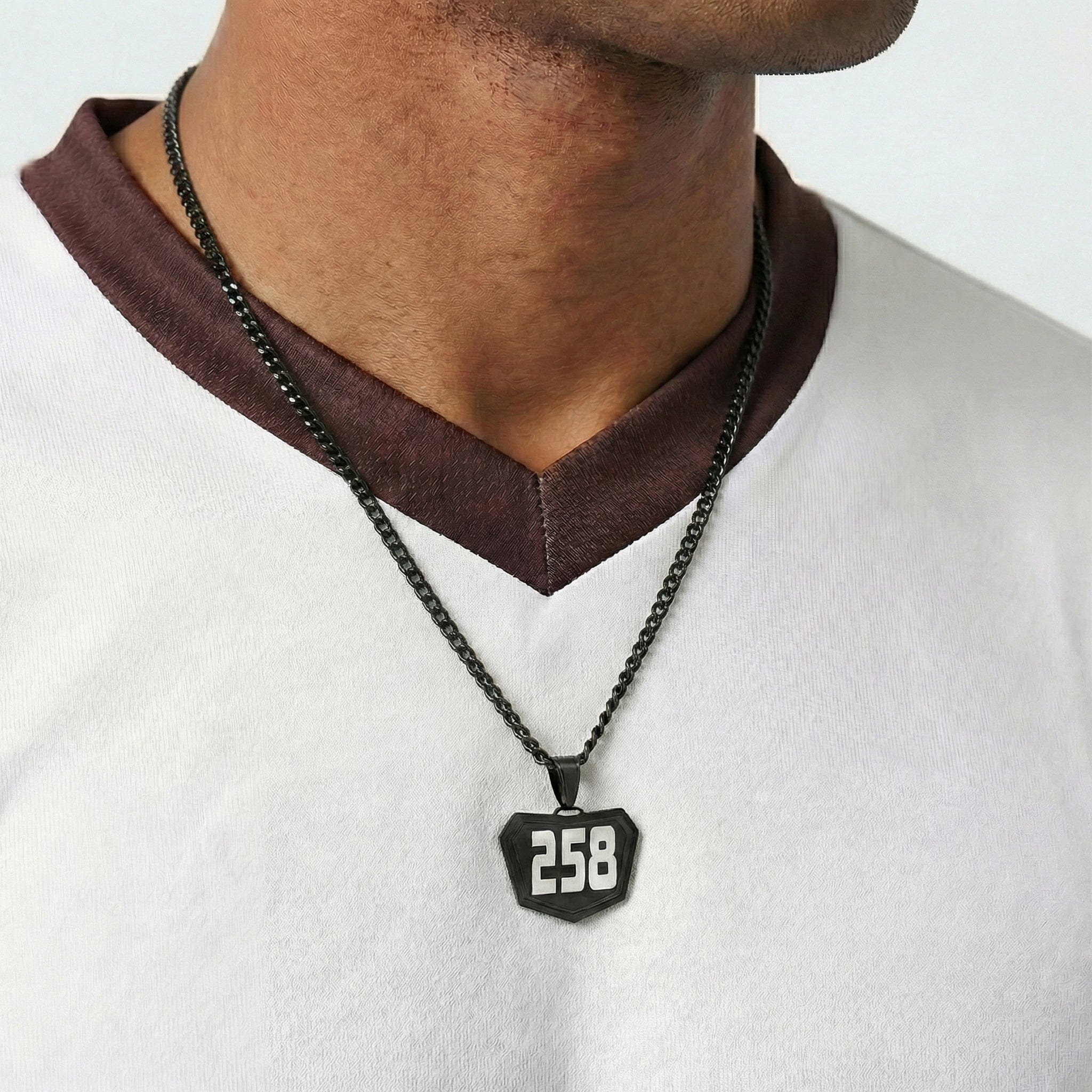 Motocross Pendant - Black - FlowX Jewelry