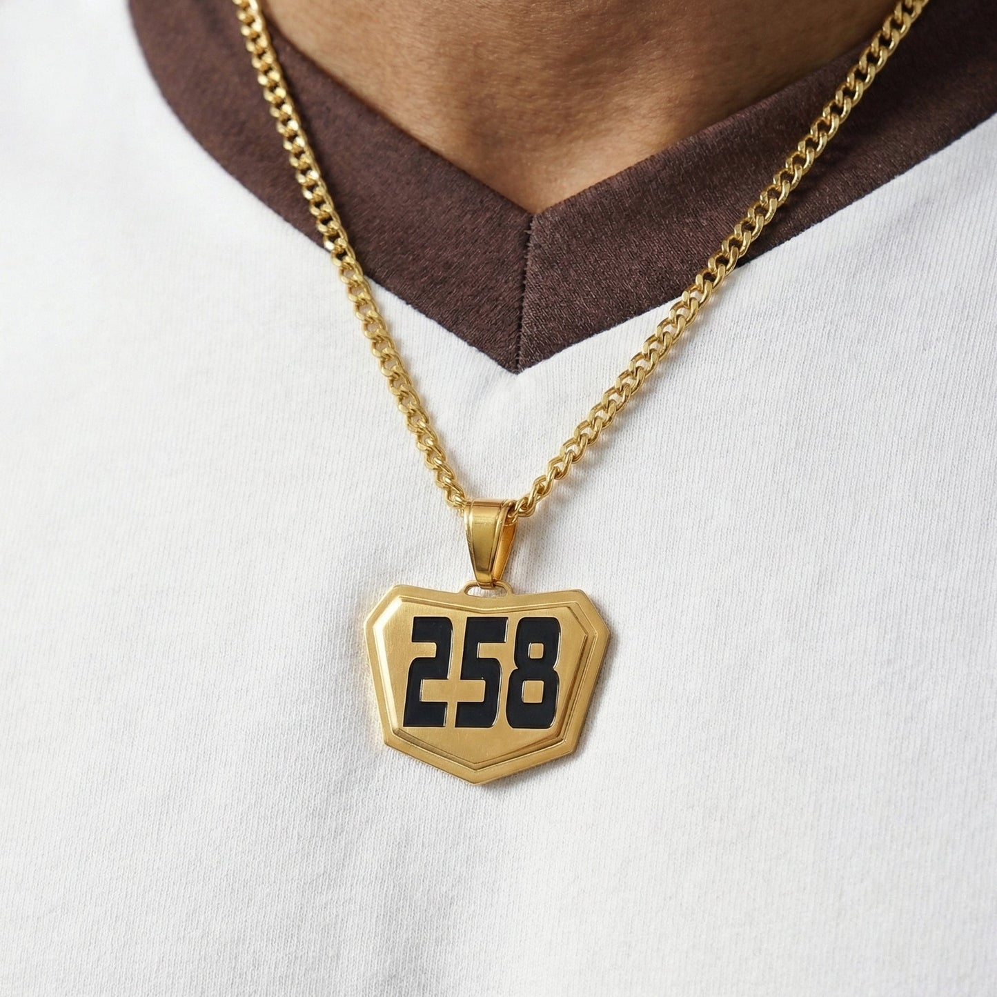 Motocross Pendant - Gold