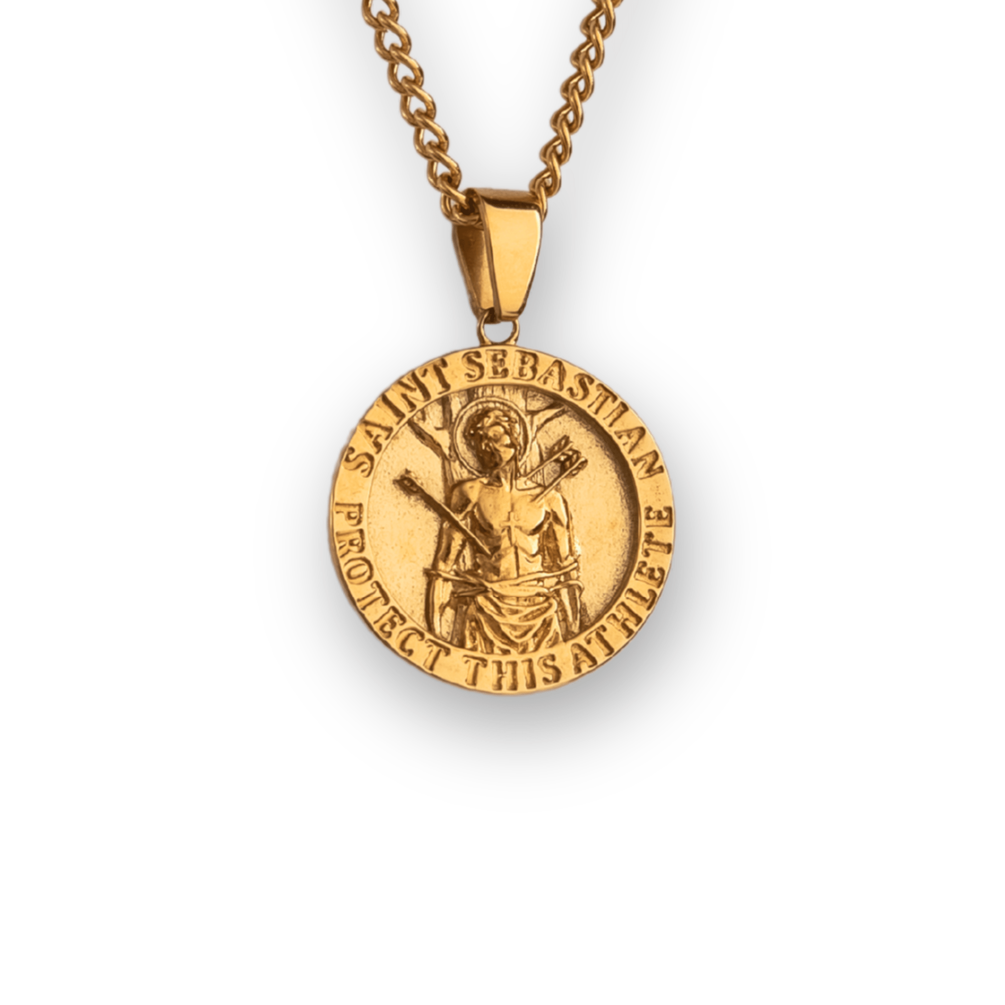 Saint Sebastian Pendant - Gold