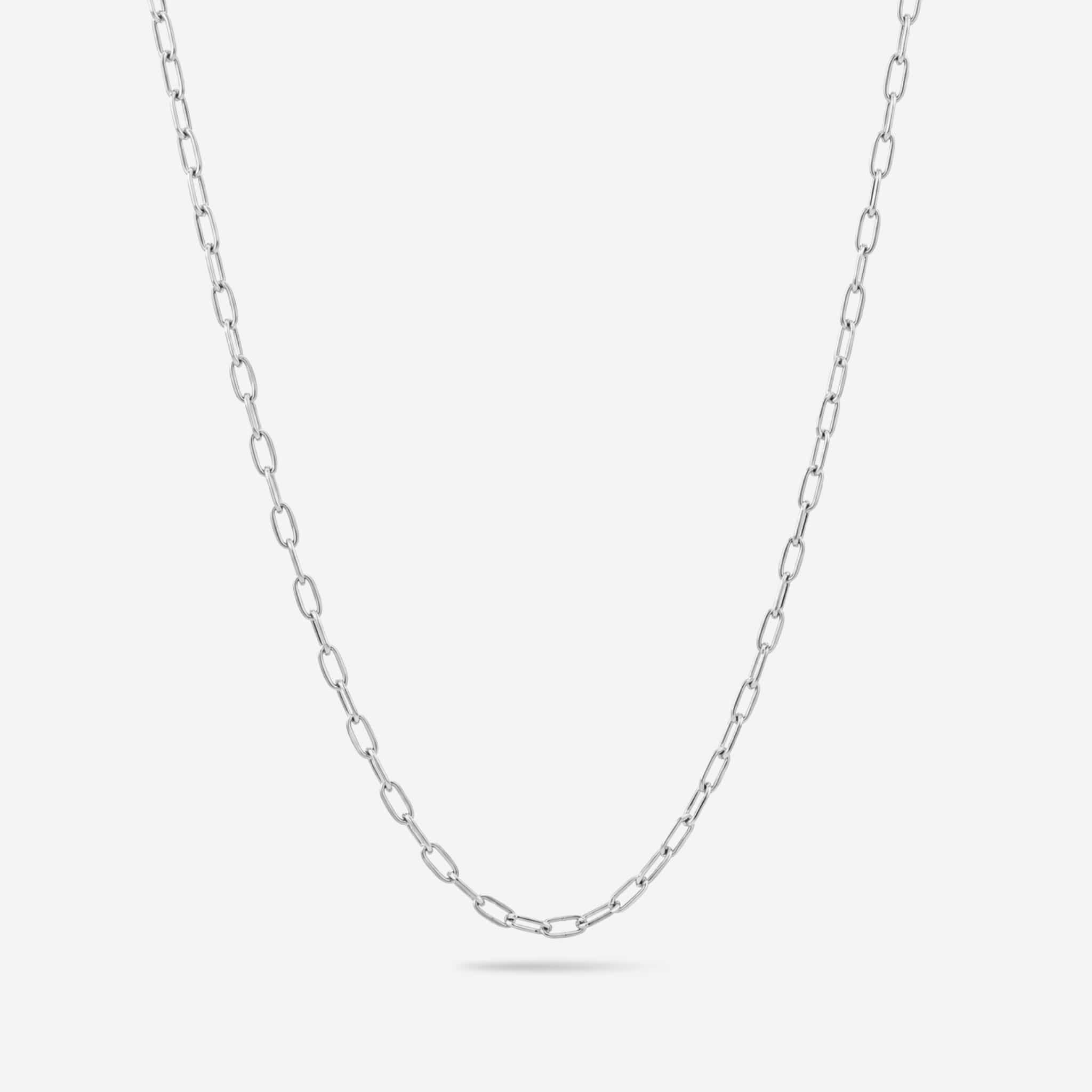 2mm Paperclip Chain - Silver