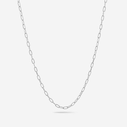 2mm Paperclip Chain - Silver