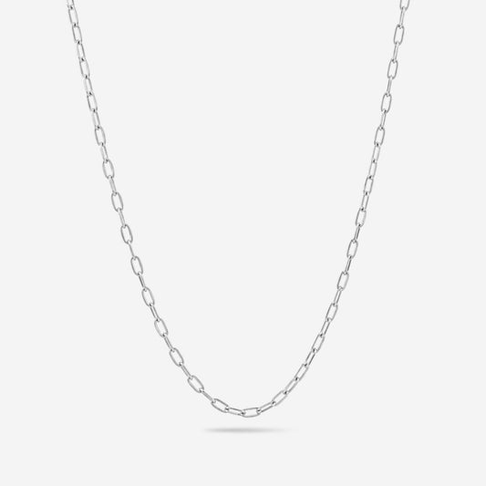 2mm Paperclip Chain - Silver