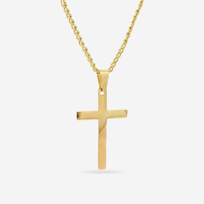 Large Cross Pendant Gold